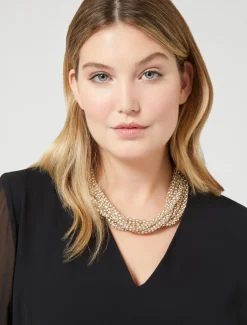 Marina Rinaldi Robe longue en crêpe georgette NOIR Clearance