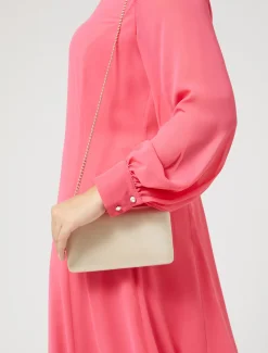 Marina Rinaldi Robe longue en crêpe georgette ROUGE Discount