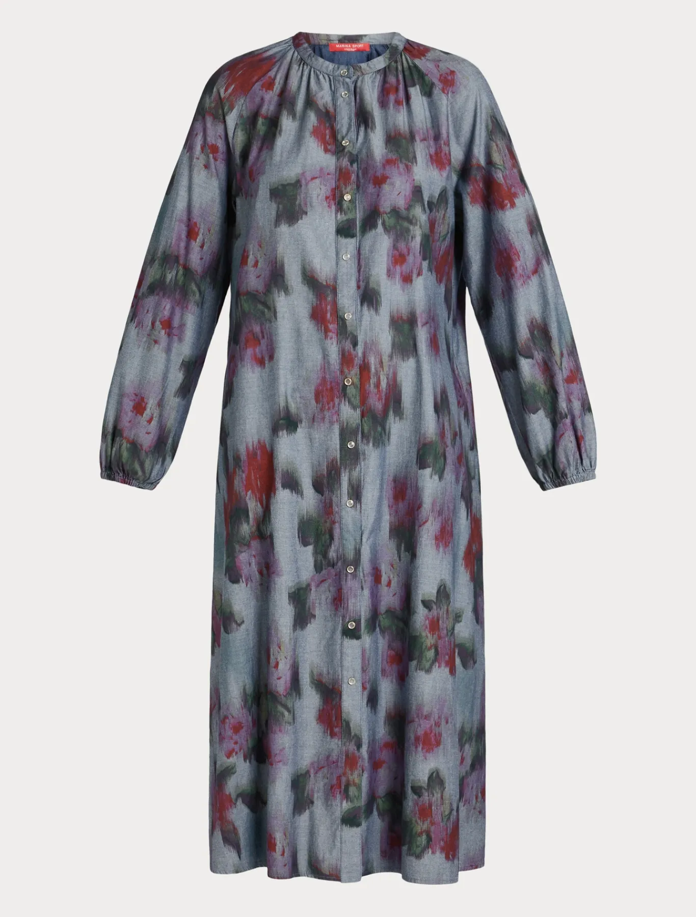 Marina Rinaldi Robe longue en denim chambray BLEU Outlet