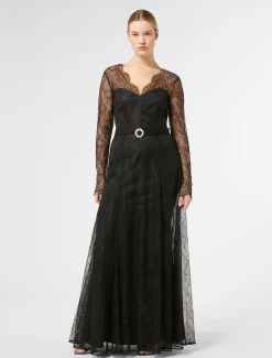 Marina Rinaldi Robe longue en dentelle NOIR Online