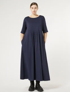 Marina Rinaldi Robe longue en jersey BLEUNUIT Clearance