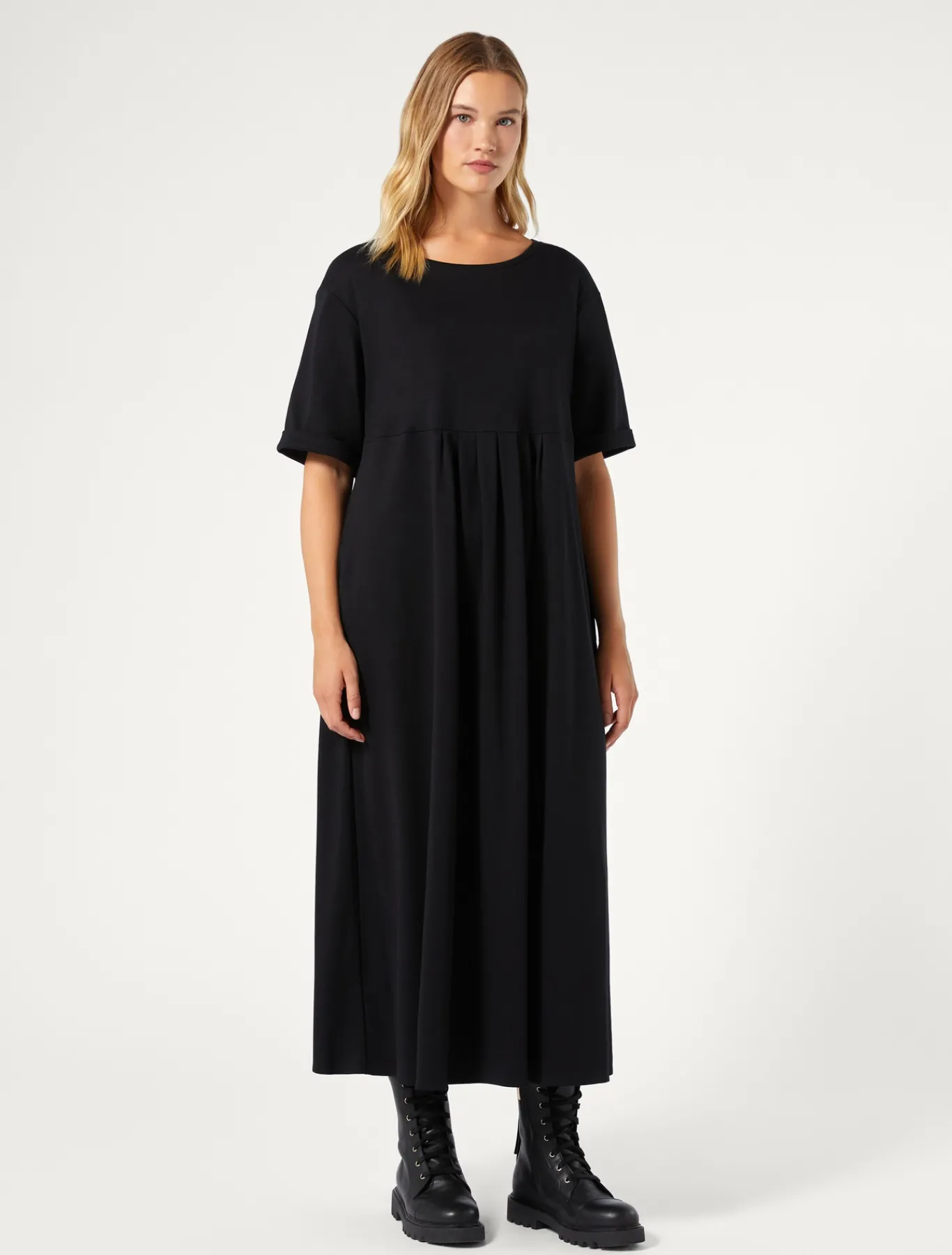 Marina Rinaldi Robe longue en jersey NOIR Clearance