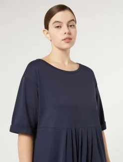 Marina Rinaldi Robe longue en jersey BLEUNUIT Clearance