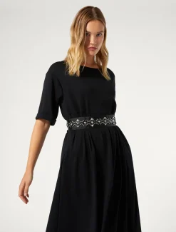 Marina Rinaldi Robe longue en jersey NOIR Clearance