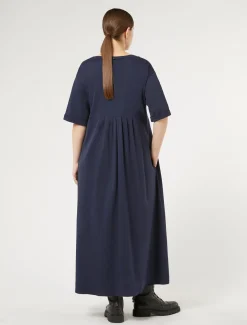 Marina Rinaldi Robe longue en jersey BLEUNUIT Clearance