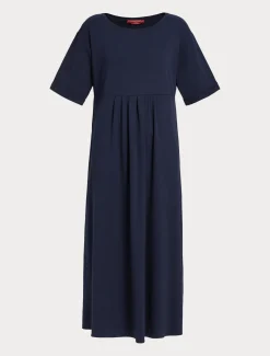 Marina Rinaldi Robe longue en jersey BLEUNUIT Clearance