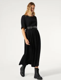 Marina Rinaldi Robe longue en jersey NOIR Clearance