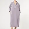 Marina Rinaldi Robe longue en jersey et satin GLYCINE New