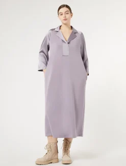 Marina Rinaldi Robe longue en jersey et satin GLYCINE New