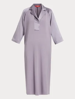 Marina Rinaldi Robe longue en jersey et satin GLYCINE New