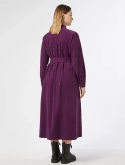 Marina Rinaldi Robe longue en velours PRUNE Online