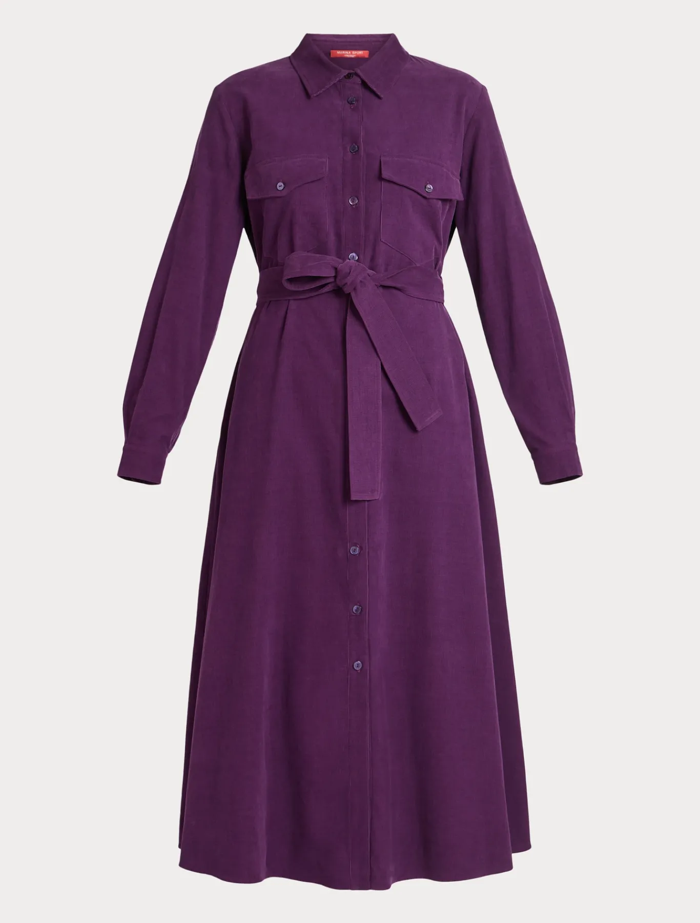 Marina Rinaldi Robe longue en velours PRUNE Online
