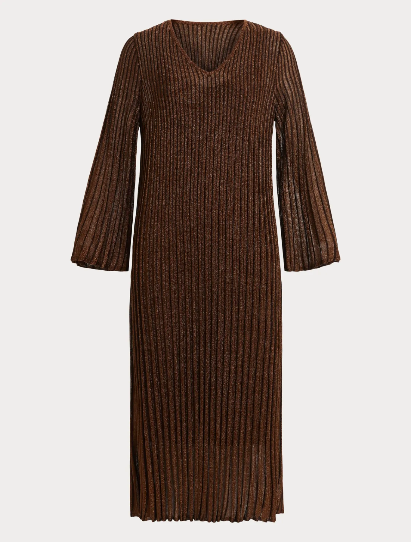 Marina Rinaldi Robe longue en viscose CARAMEL Outlet