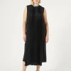 Marina Rinaldi Robe mi-longue en crêpe NOIR Hot