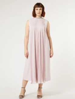 Marina Rinaldi Robe mi-longue en crêpe ROSE Clearance