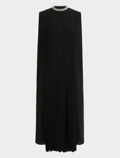 Marina Rinaldi Robe mi-longue en crêpe NOIR Hot