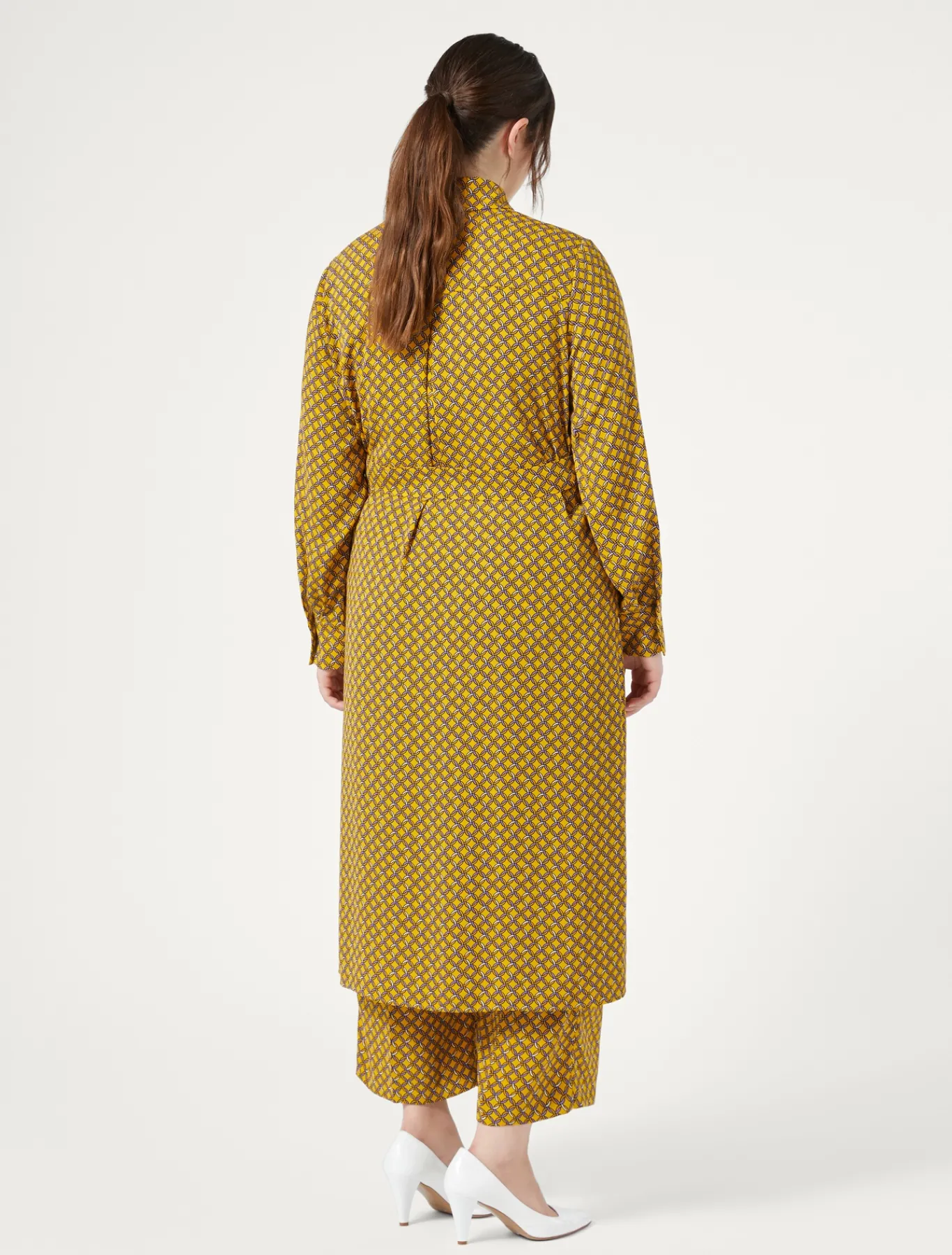 Marina Rinaldi Robe-chemise en cady JAUNE Outlet