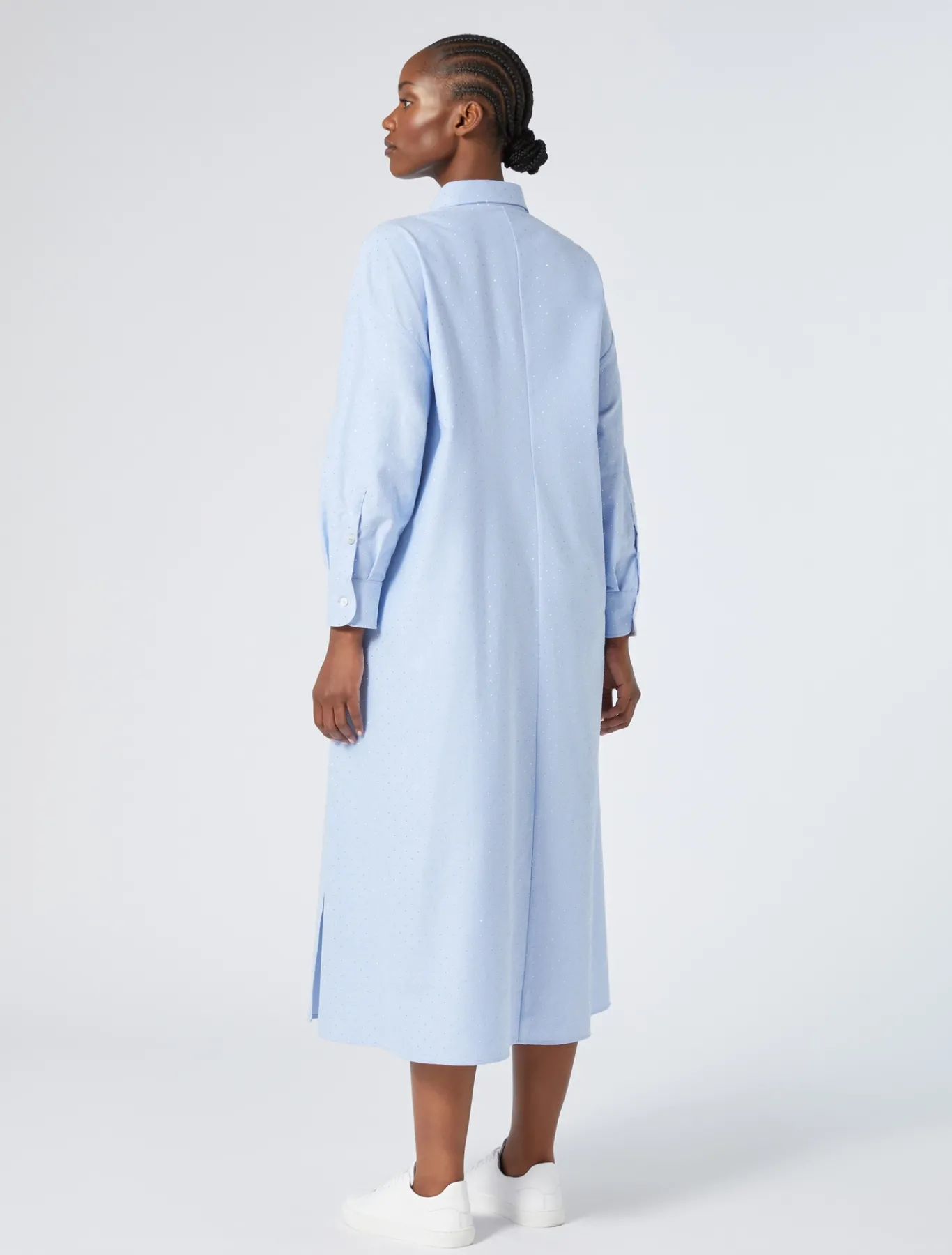 Marina Rinaldi Robe-chemise en coton Oxford AZURE Best