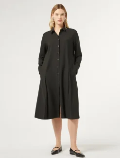 Marina Rinaldi Robe-chemise en gabardine NOIR Fashion