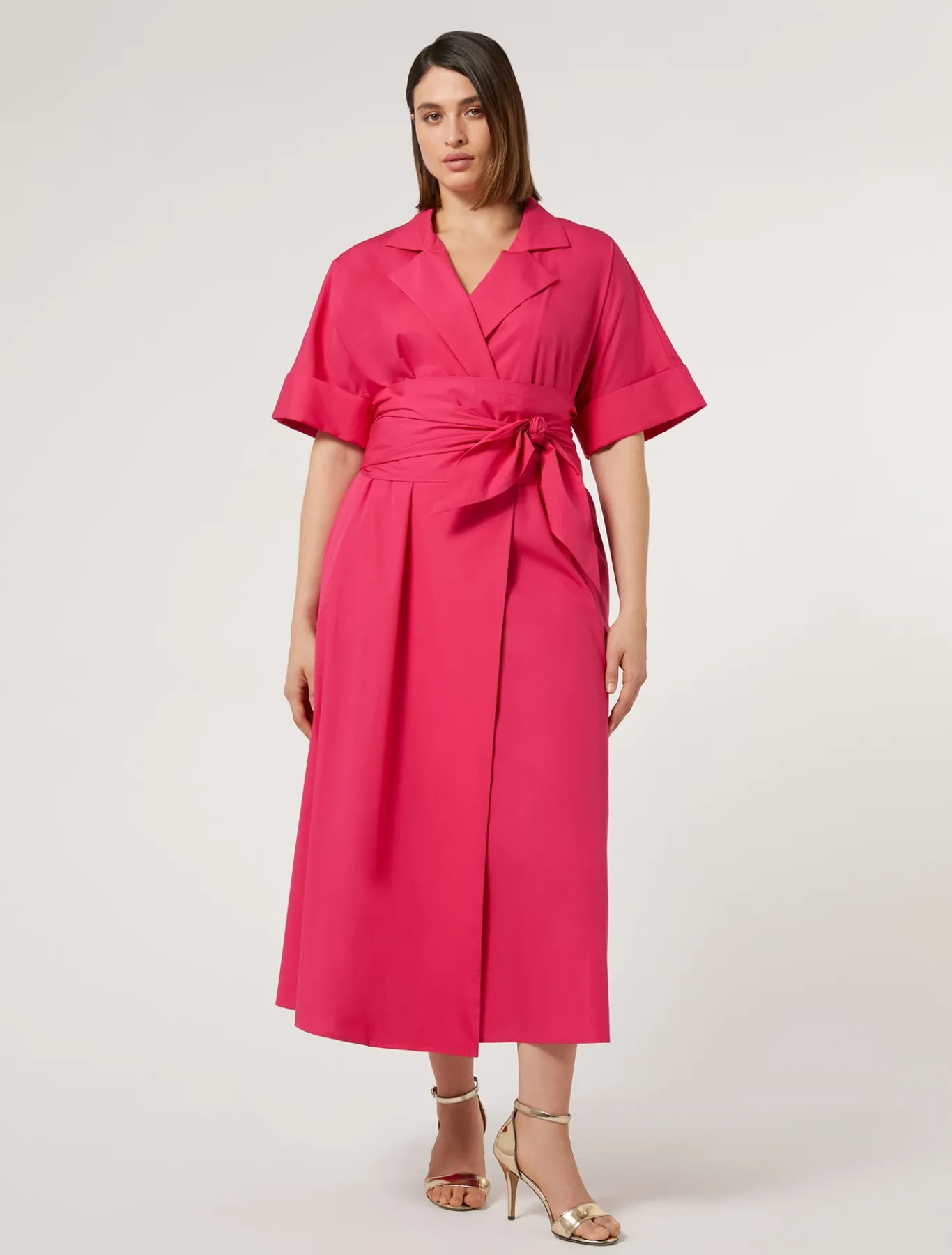 Marina Rinaldi Robe-chemise en popeline FUCHSIA Hot