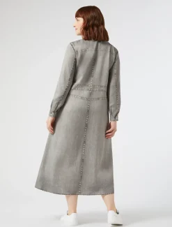 Marina Rinaldi Robe-chemise en satin GRISMOYEN Online