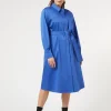 Marina Rinaldi Robe-chemise en satin stretch BLEUDECHINE Online