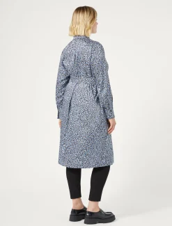 Marina Rinaldi Robe-chemise en sergé AZURE Discount