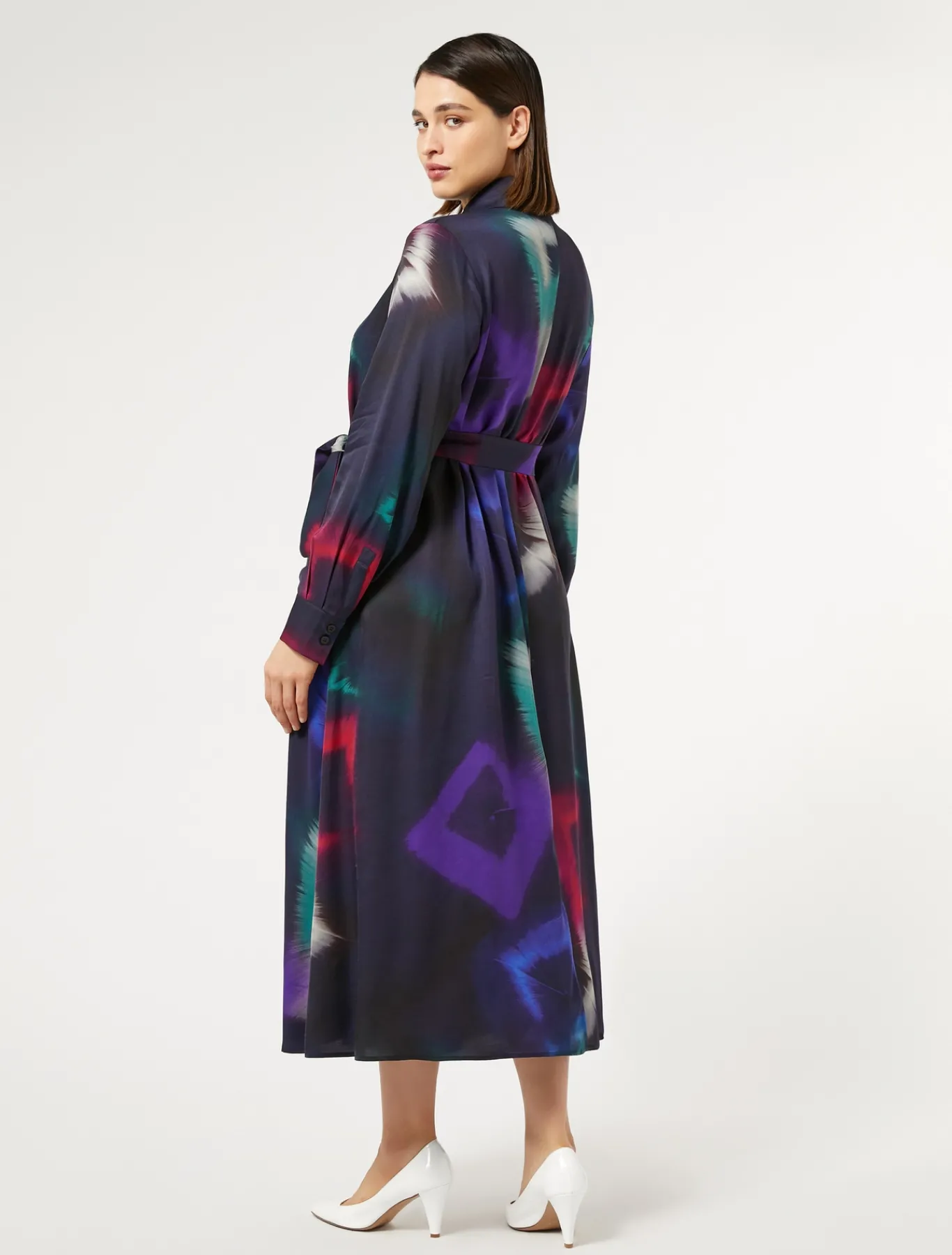 Marina Rinaldi Robe-chemise en sergé NOIR Clearance