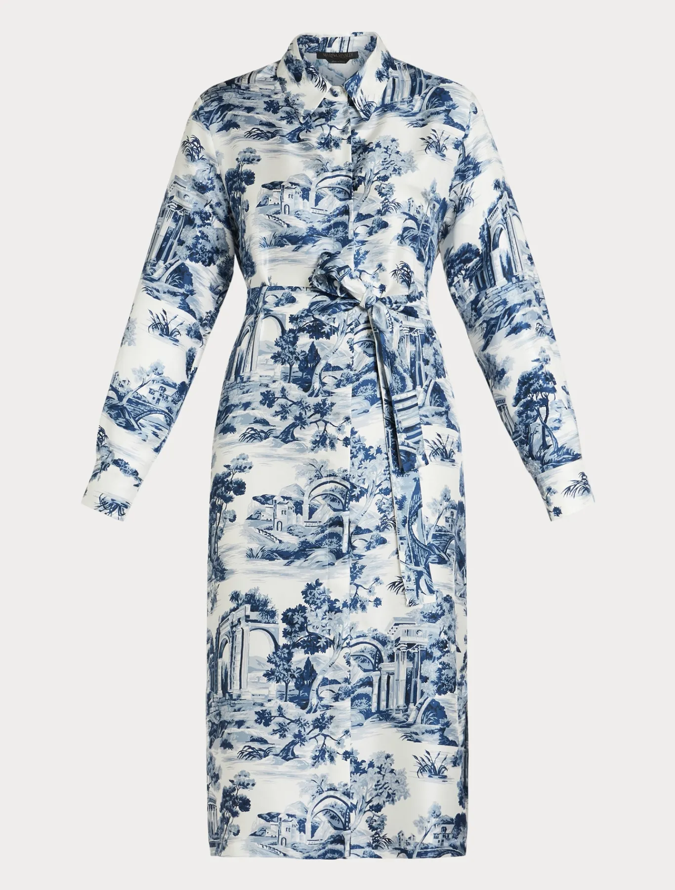 Marina Rinaldi Robe-chemise en sergé BLANCBLEU Clearance