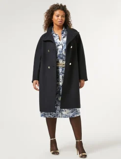 Marina Rinaldi Robe-chemise en sergé BLANCBLEU Clearance