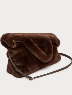 Marina Rinaldi Sac cabas à la texture douce MARRONFONCE Clearance