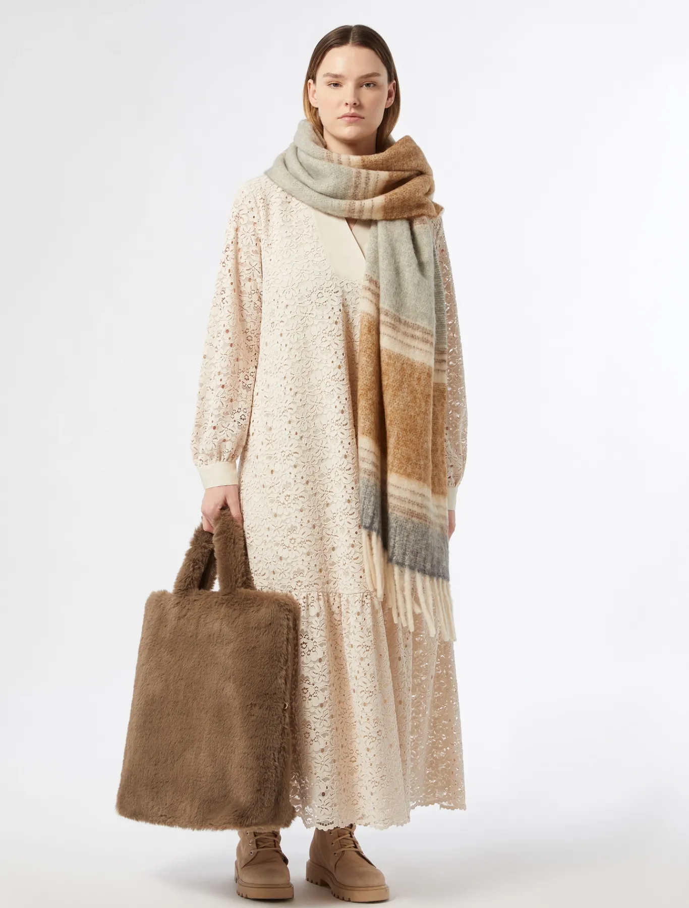 Marina Rinaldi Sac cabas à la texture douce GRISTOURTERELLE Clearance