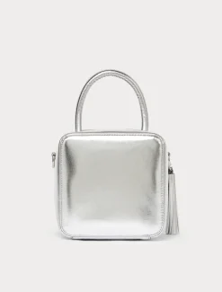 Marina Rinaldi Sac cube lamé ARGENT Sale