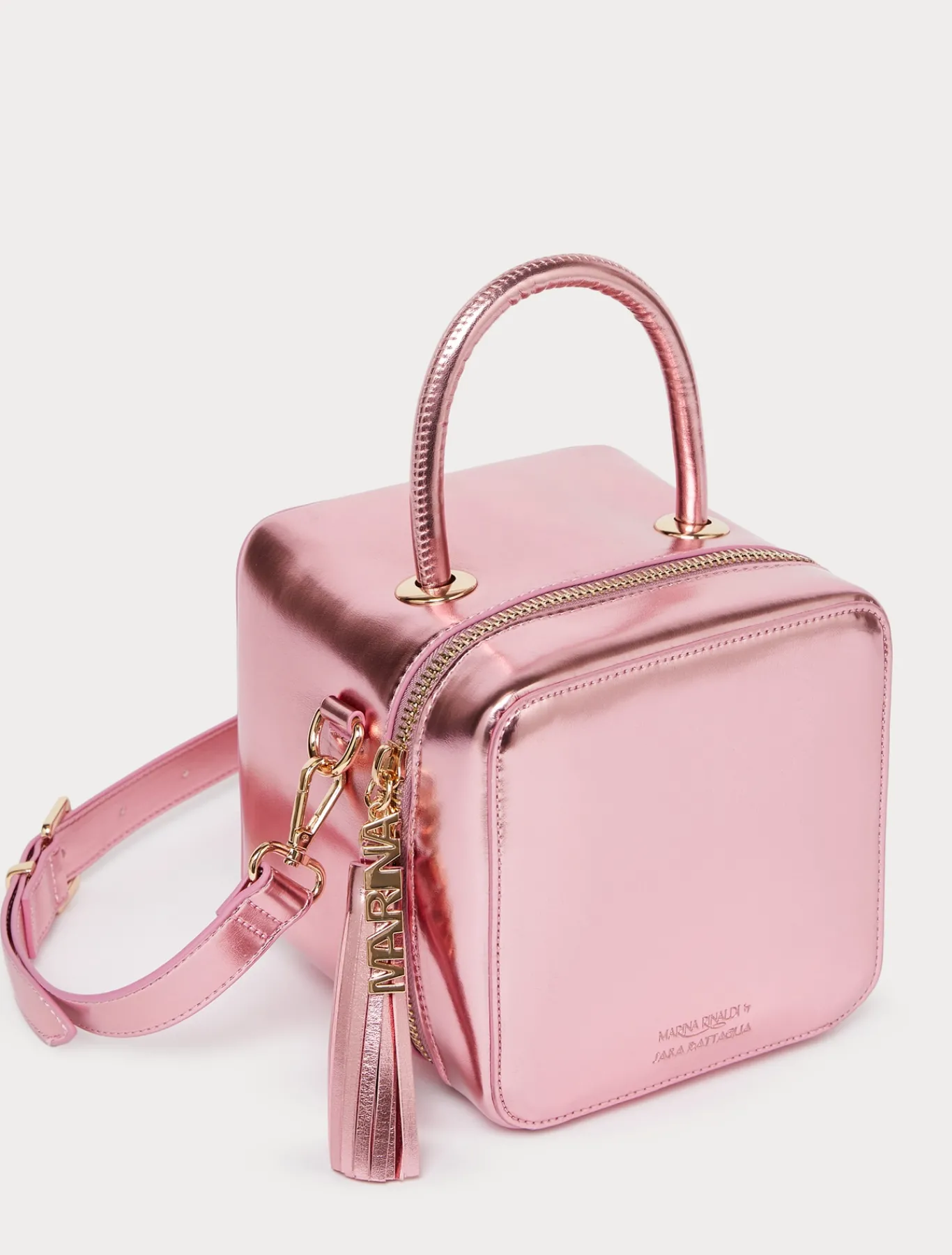 Marina Rinaldi Sac cube lamé ROSE Hot