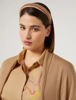 Marina Rinaldi Serre-tête en satin brodé POILDECHAMEAU Hot