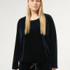 Marina Rinaldi Sweat-shirt en chenille stretch BLEUNUIT Discount
