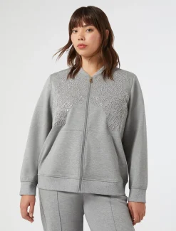 Marina Rinaldi Sweat-shirt en jersey avec broderie GRISCLAIR New
