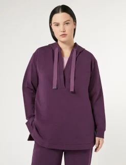 Marina Rinaldi Sweat-shirt en jersey de coton VIOLET Clearance