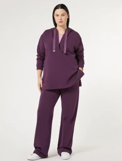 Marina Rinaldi Sweat-shirt en jersey de coton VIOLET Clearance