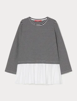 Marina Rinaldi Sweat-shirt en jersey et popeline BLEU Best