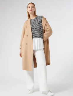 Marina Rinaldi Sweat-shirt en jersey et popeline BLEU Best