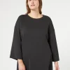 Marina Rinaldi Sweat-shirt en jersey interlock NOIR Discount