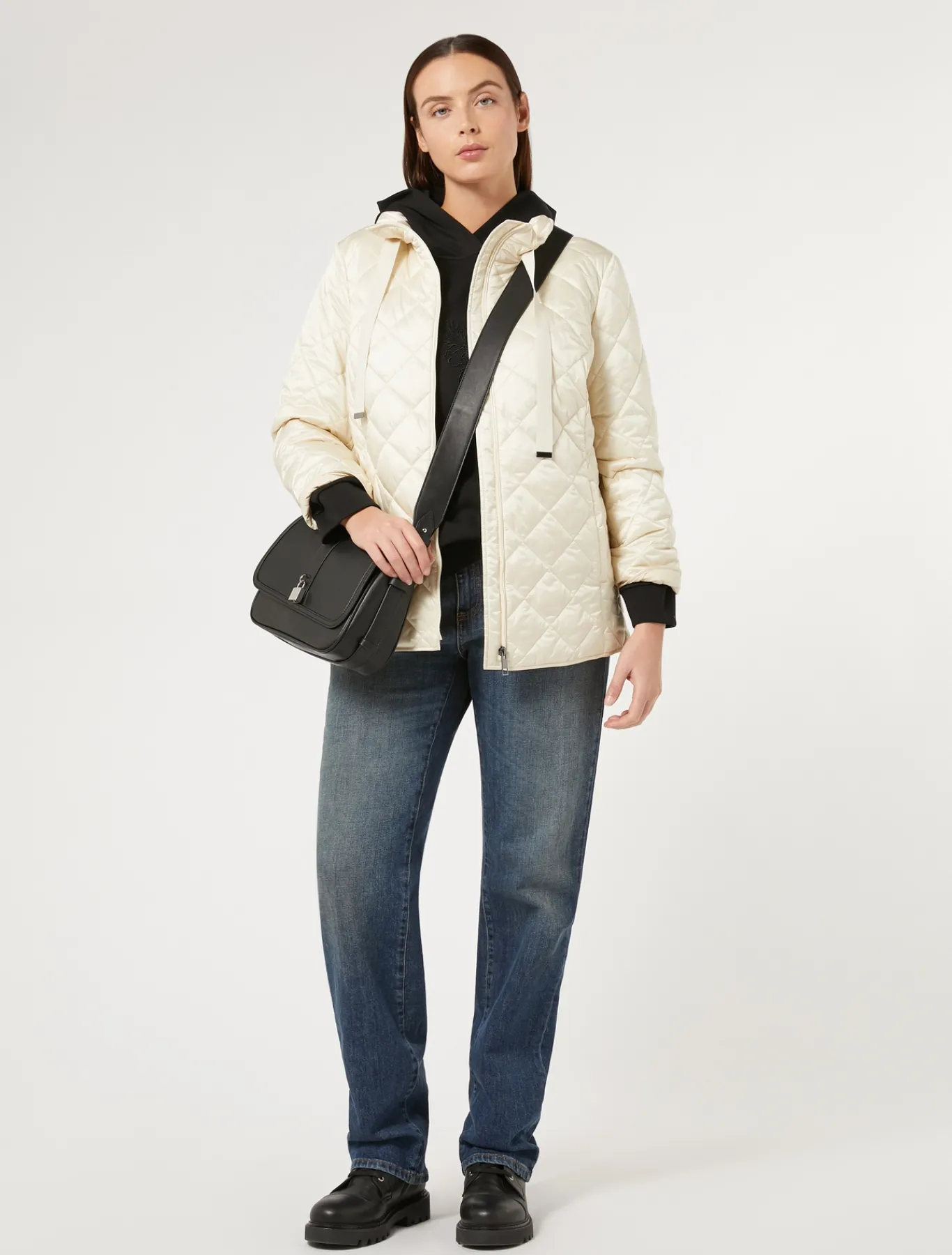 Marina Rinaldi Sweat-shirt en jersey interlock NOIR Clearance