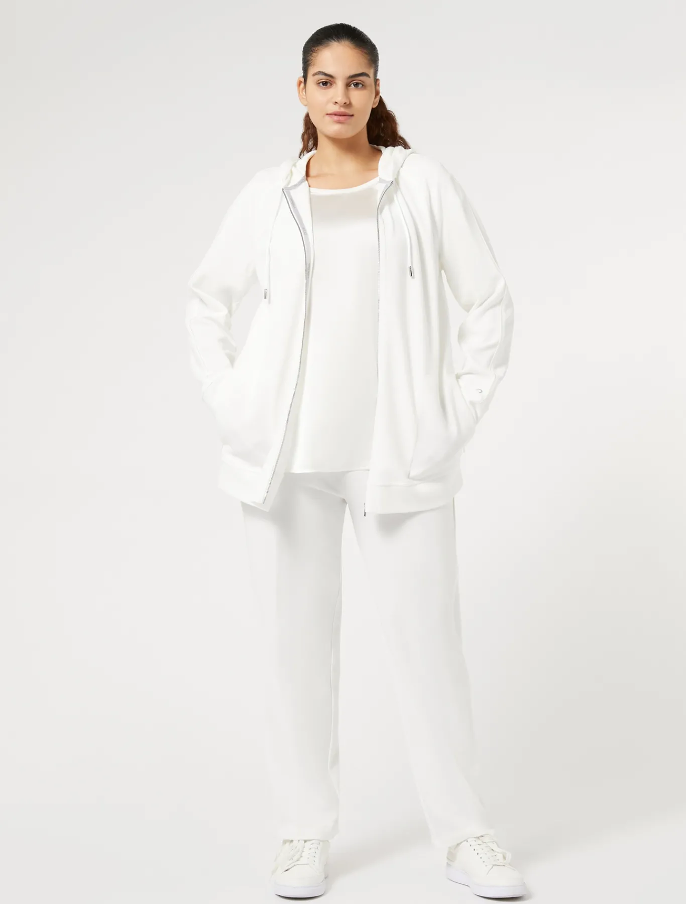 Marina Rinaldi Sweat-shirt en jersey interlock BLANC Fashion