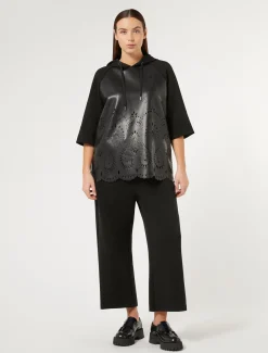 Marina Rinaldi Sweat-shirt en jersey scuba NOIR Sale