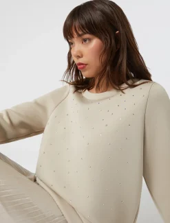 Marina Rinaldi Sweat-shirt en scuba SABLE Clearance
