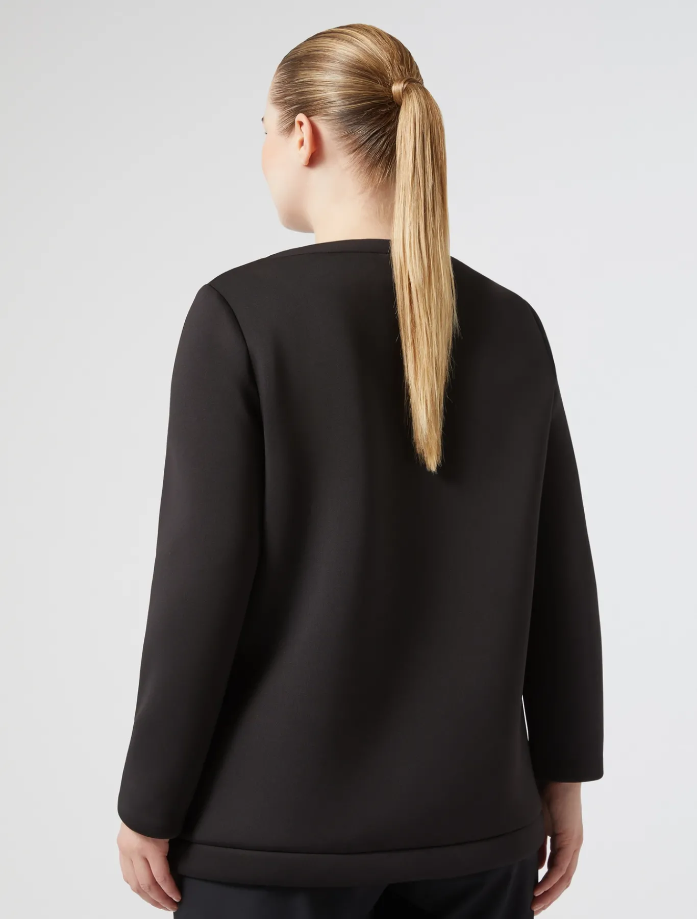 Marina Rinaldi Sweat-shirt en scuba NOIR Best
