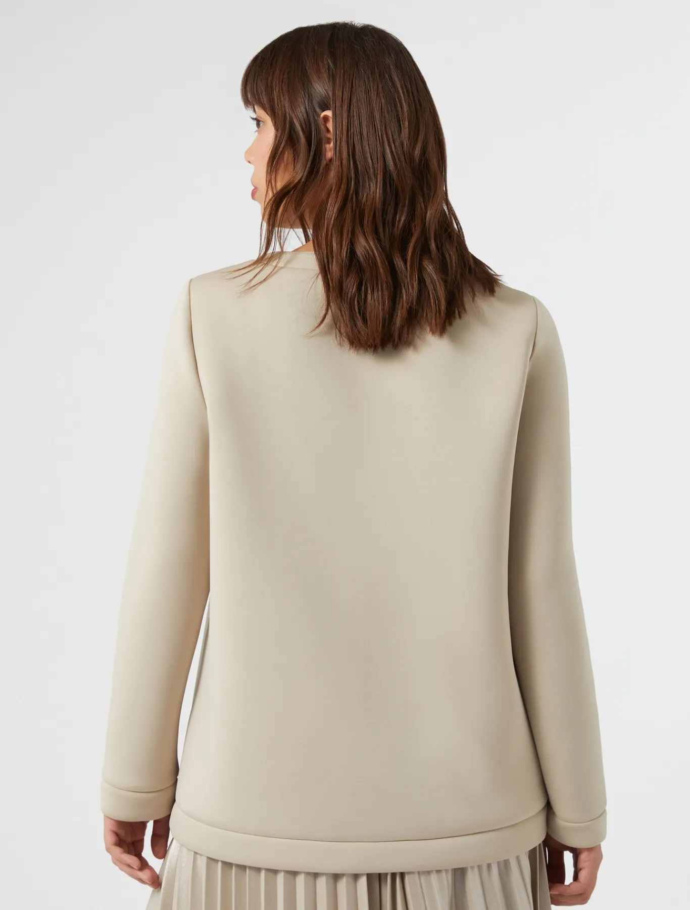 Marina Rinaldi Sweat-shirt en scuba SABLE Clearance