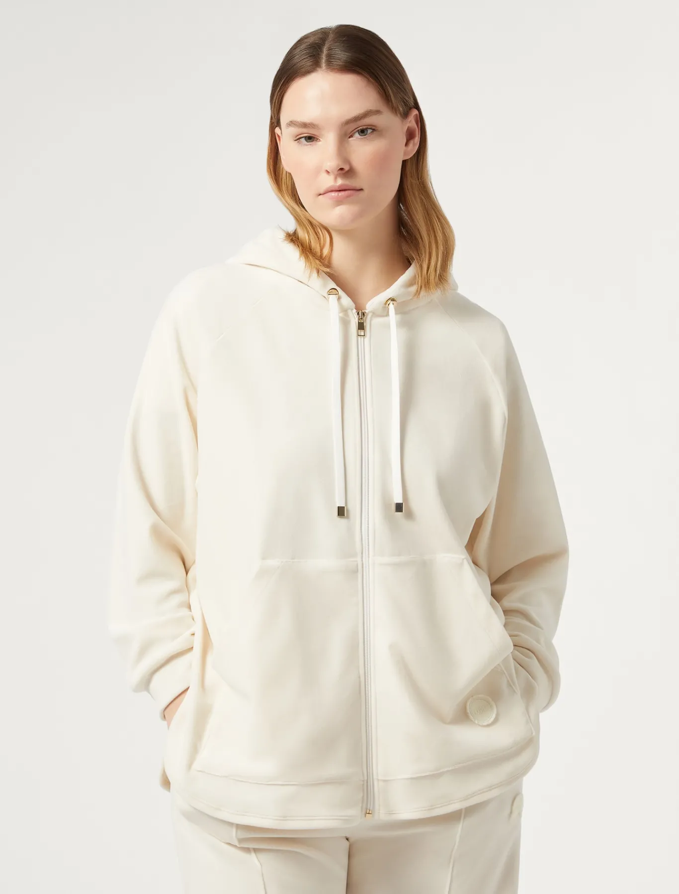 Marina Rinaldi Sweat-shirt en velours IVOIRE Hot