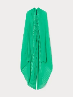 Marina Rinaldi Étole en georgette plissée VERTPASTEL Online